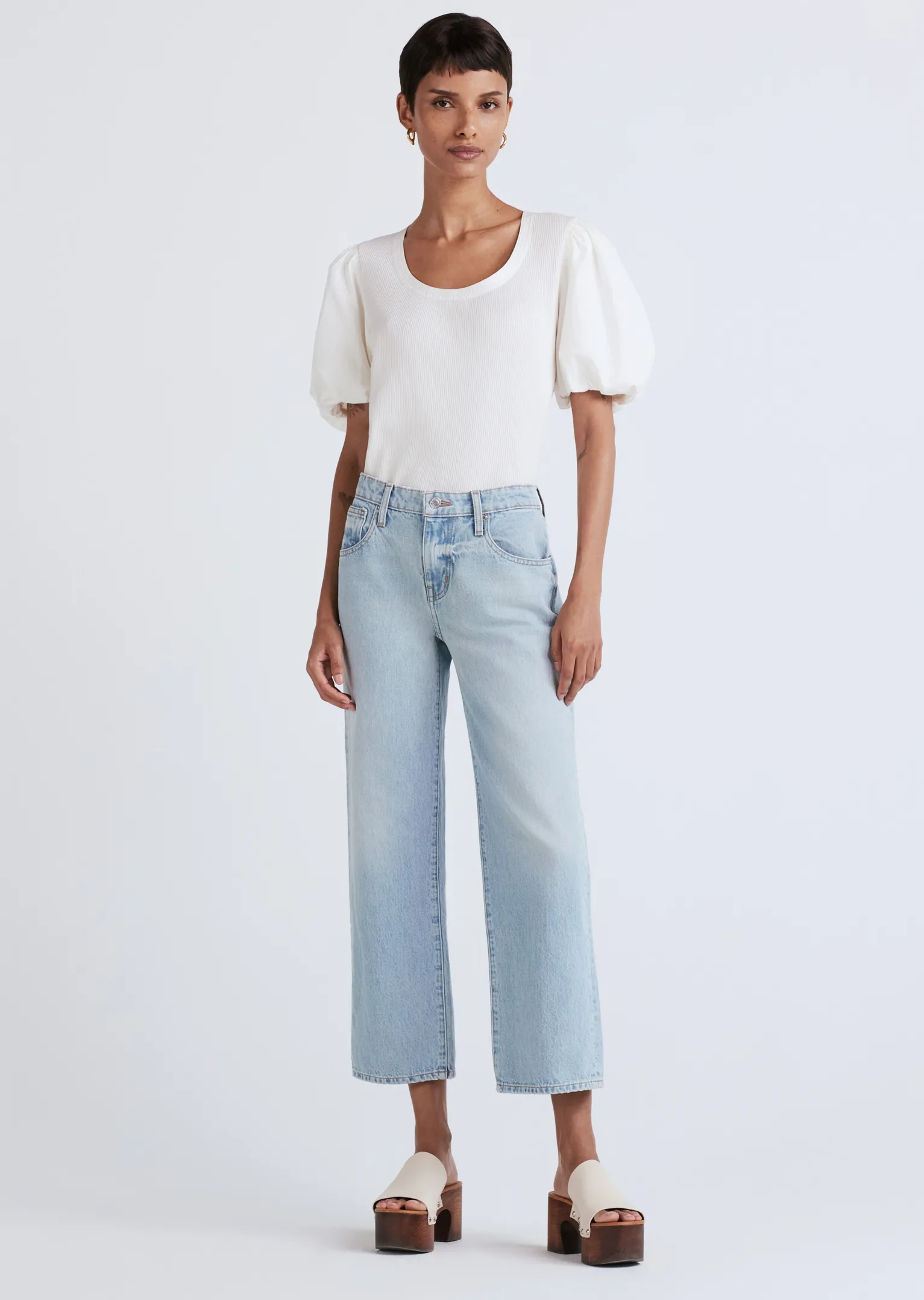 Women Derek Lam Pants & Shorts<Sofia Mid Rise Relaxed Straight