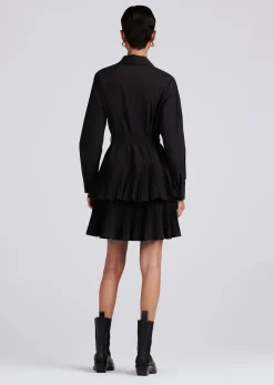 Women Derek Lam Dresses & Skirts<Sterling Long Sleeve Pleated Mini Dress