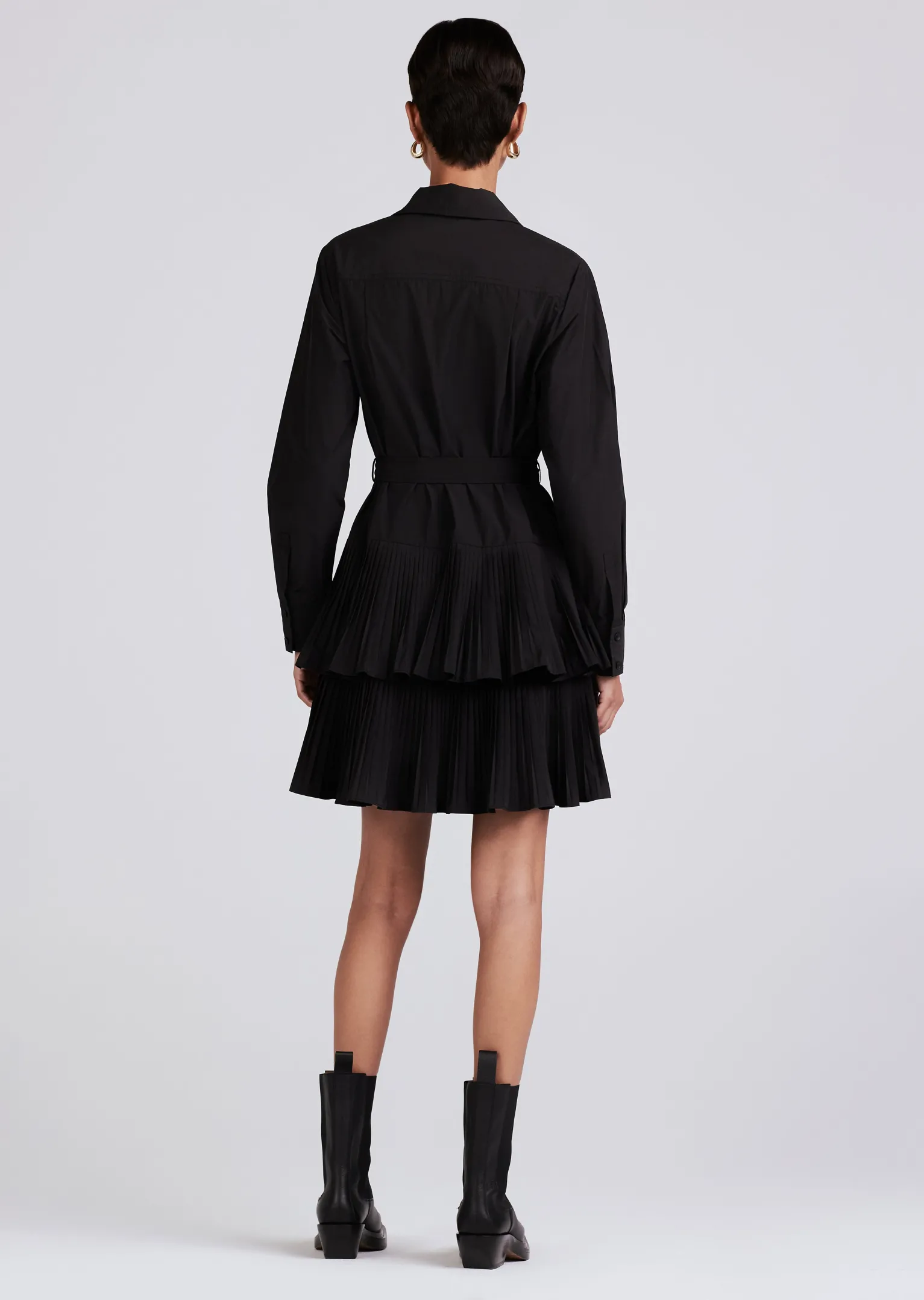 Women Derek Lam Dresses & Skirts<Sterling Long Sleeve Pleated Mini Dress
