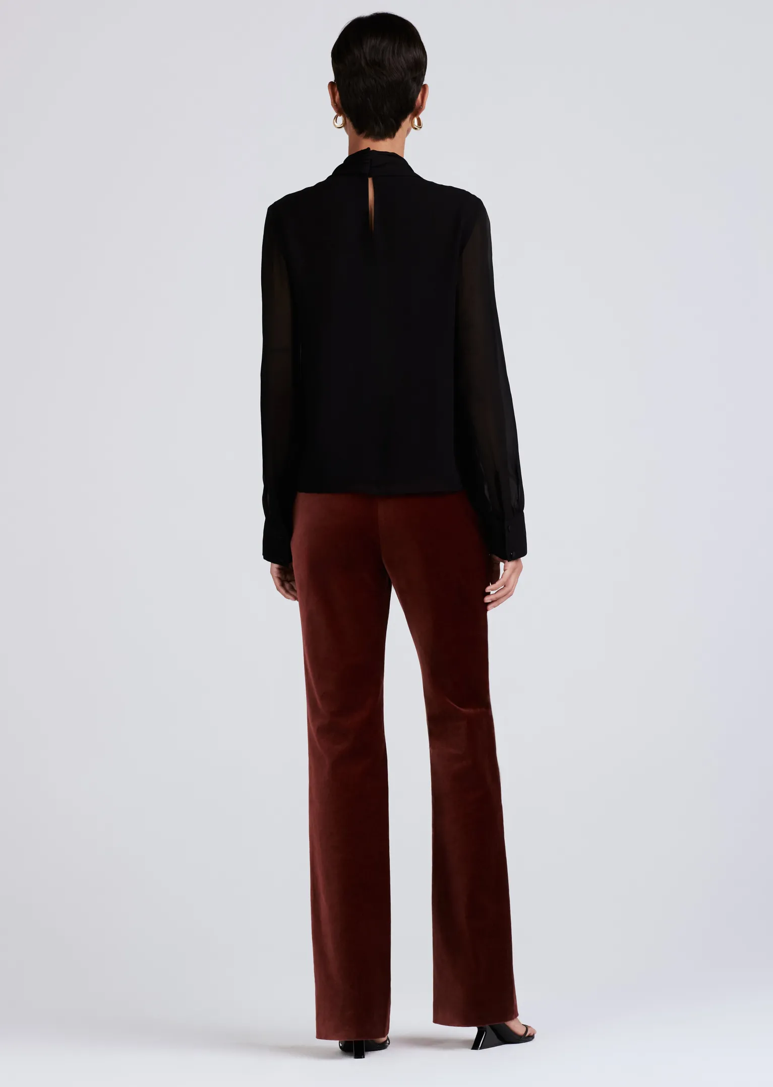 Women Derek Lam Tops<Valentine Neck Tie Blouse