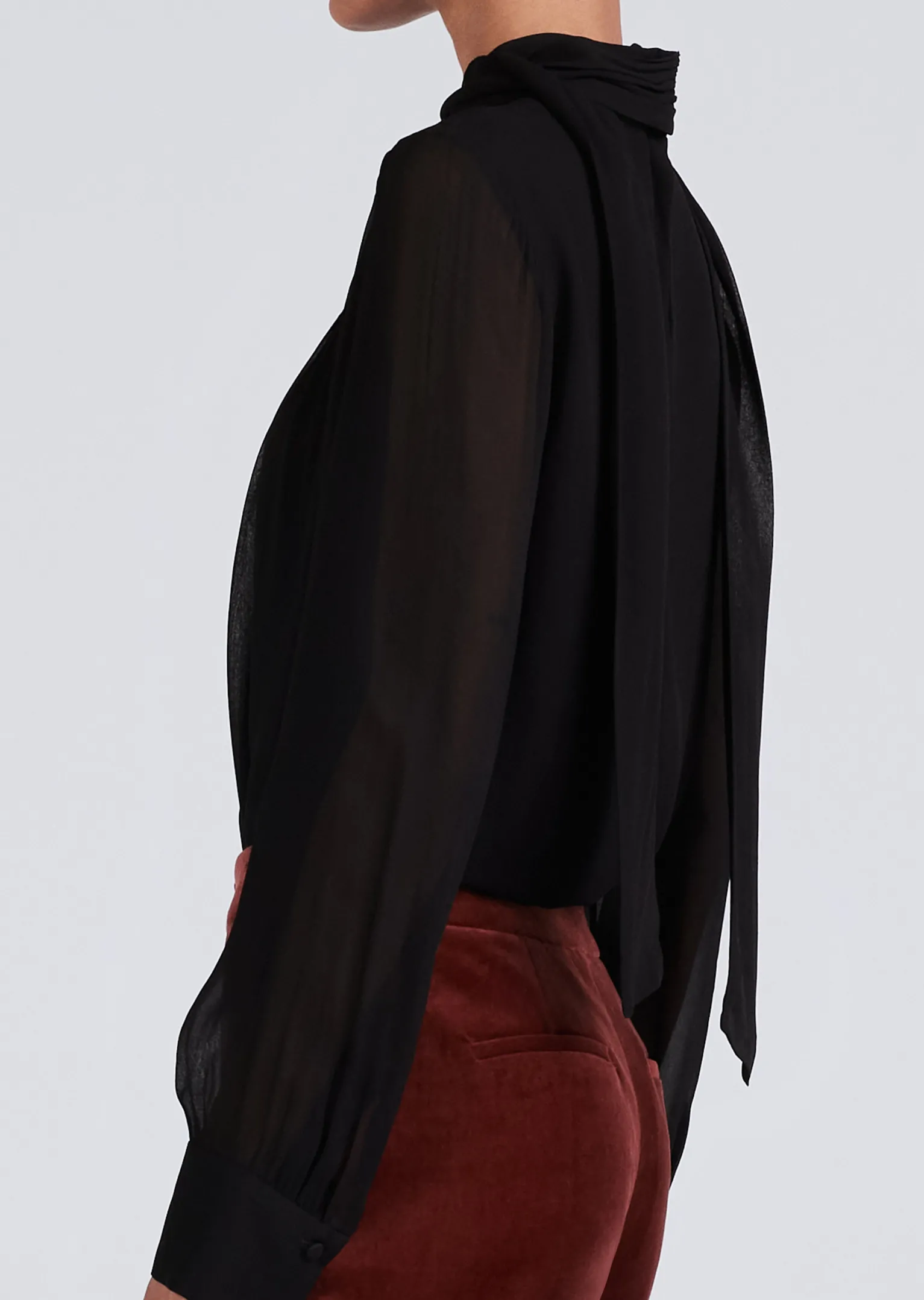 Women Derek Lam Tops<Valentine Neck Tie Blouse