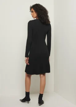 Women Derek Lam Dresses & Skirts<Vanessa Long Sleeve Flounce Hem Dress