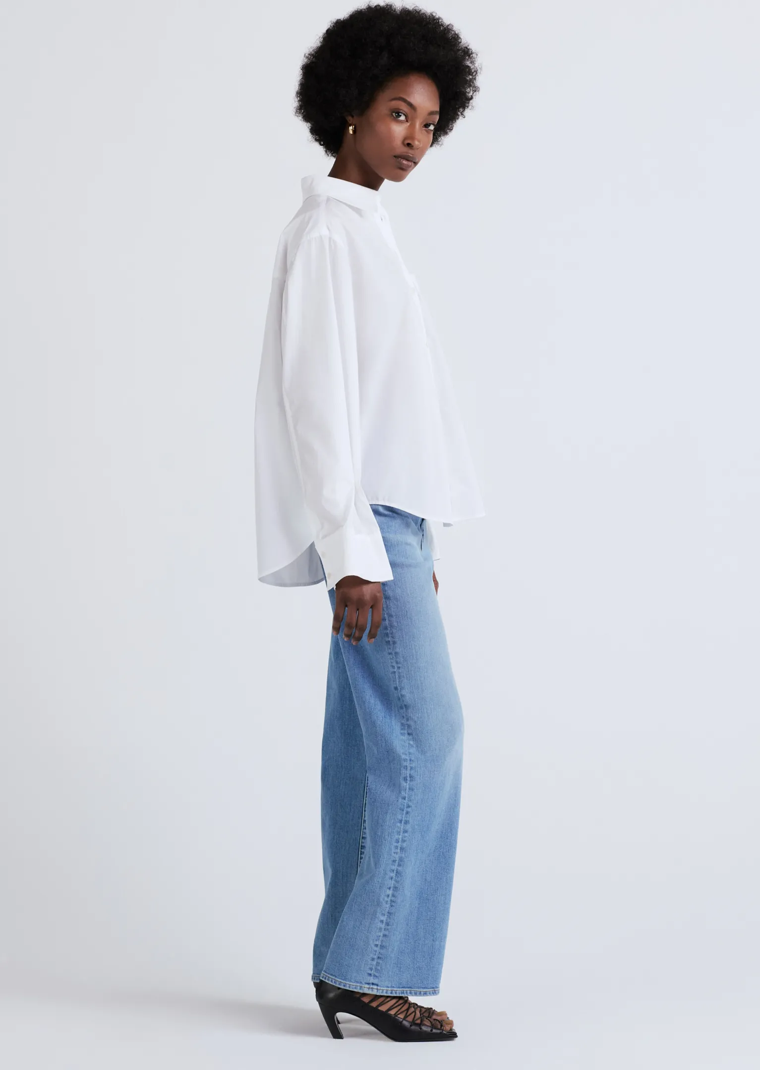 Women Derek Lam Essentials<Wesley Button Front Shirt