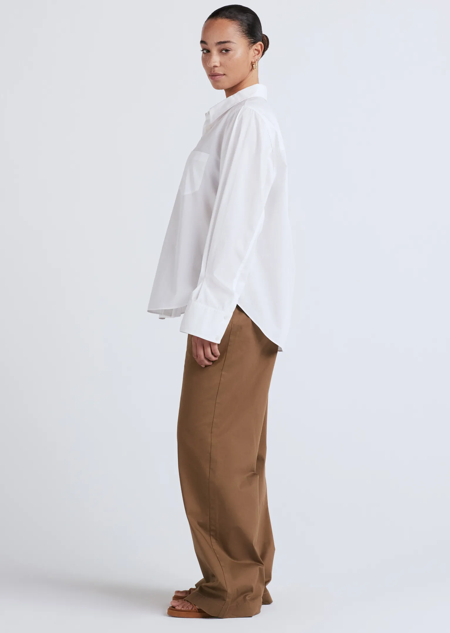 Women Derek Lam Essentials<Wesley Button Front Shirt