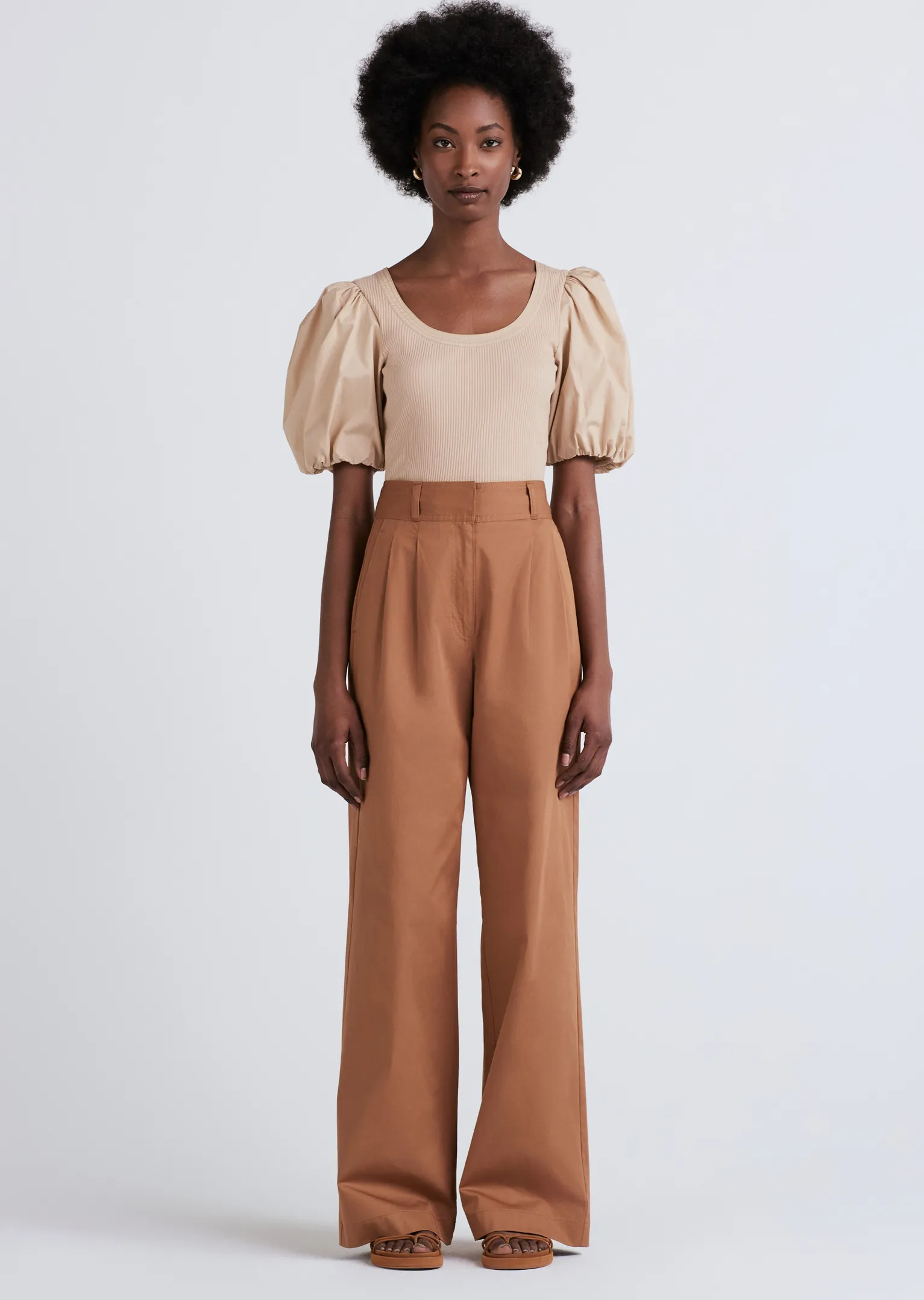Women Derek Lam Tops<Willa Balloon Sleeve Scoop Neck Top