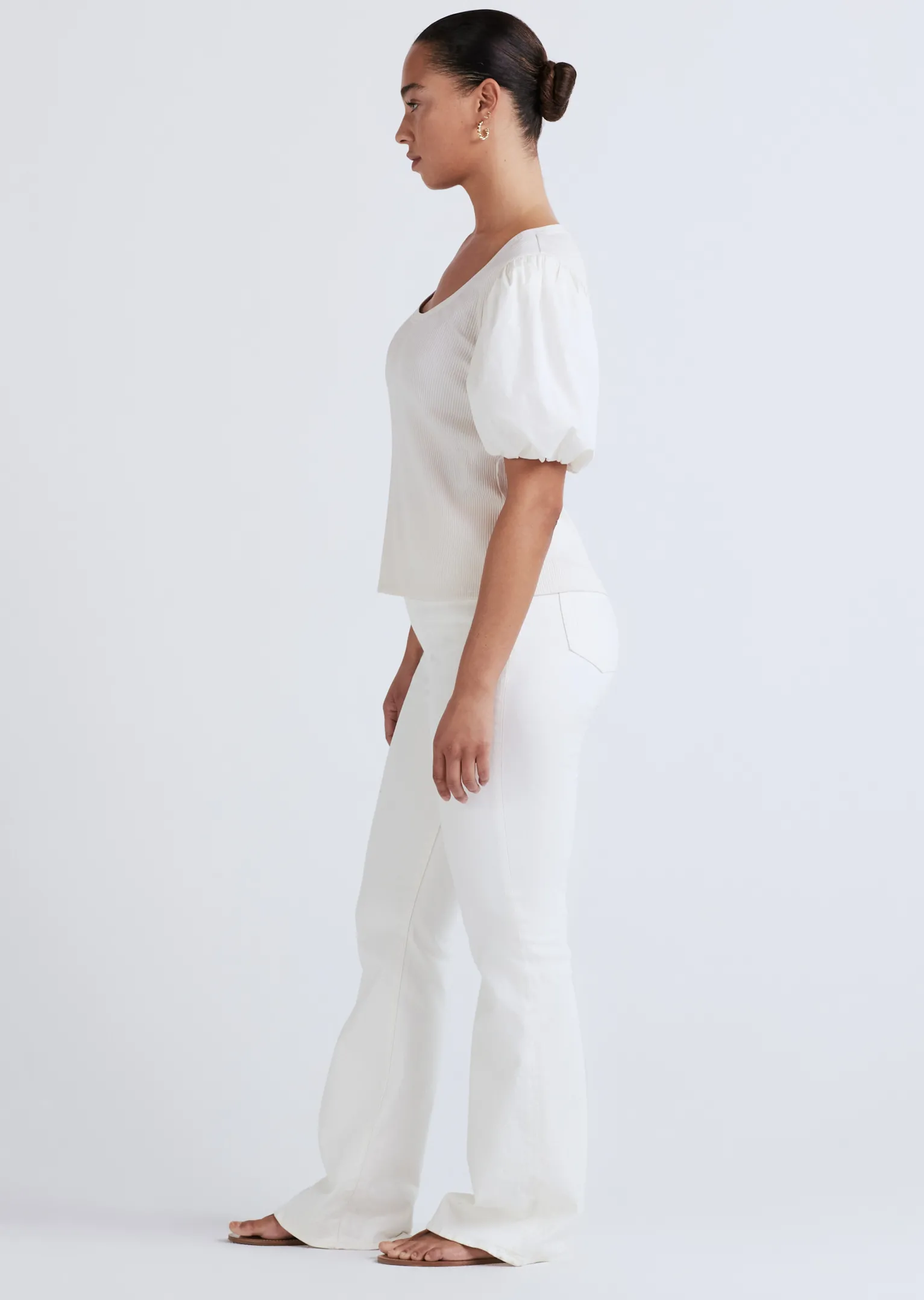 Women Derek Lam Tops<Willa Balloon Sleeve Scoop Neck Top