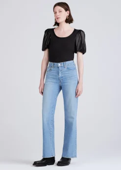 Women Derek Lam Tops<Willa Contrast Balloon Sleeve Top