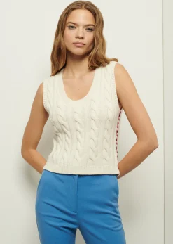 Women Derek Lam Sweaters<Yuna Lace Up Tank