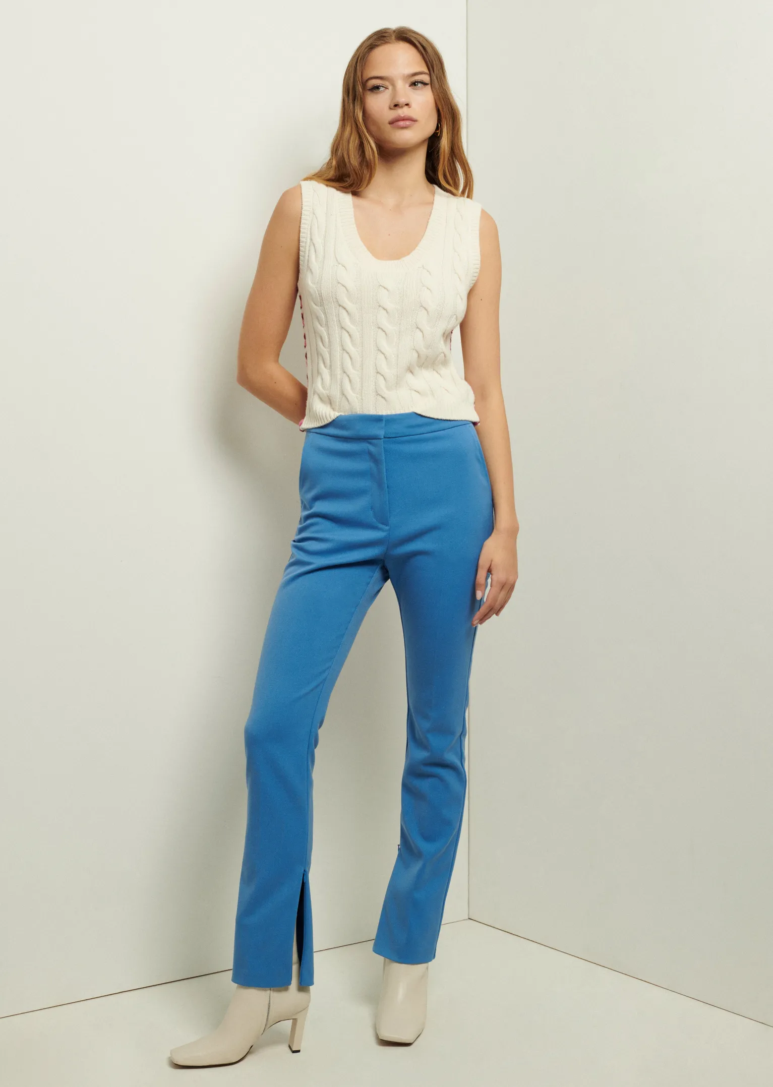 Women Derek Lam Sweaters<Yuna Lace Up Tank